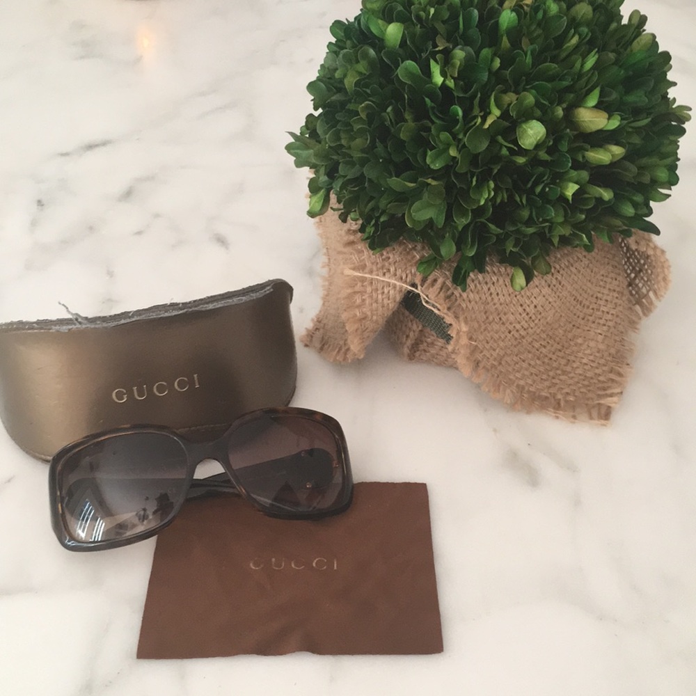 Gucci Tortoiseshell Sunglasses.